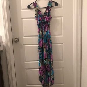 Purple and teal mermaid sales summary dress